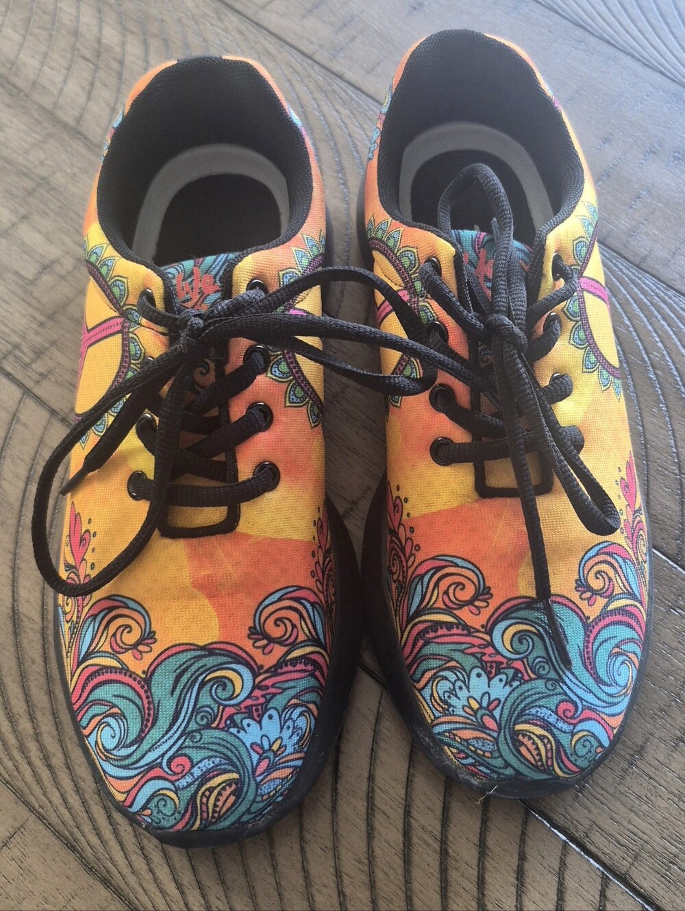 Yes We Vibe Womens Athletic Shoes Boho Hippie Vibes